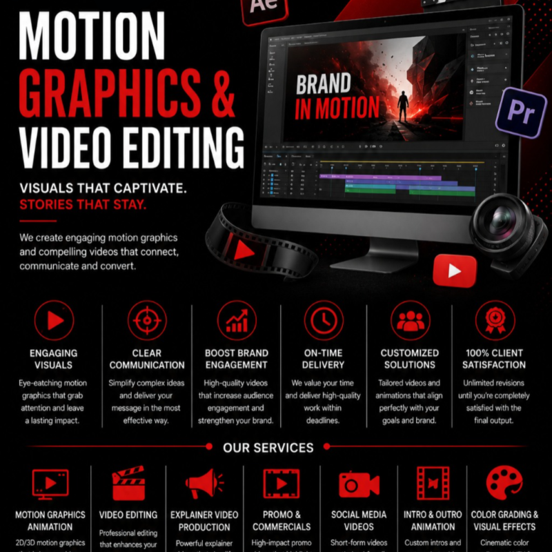 Motion Graphics & Video Editing